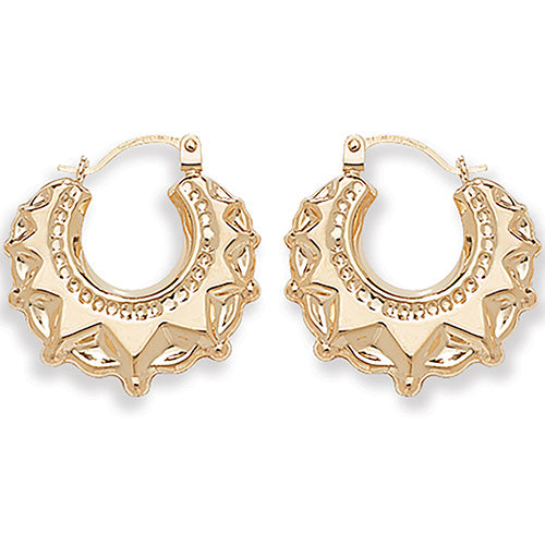 9ct Gold Creole Earrings