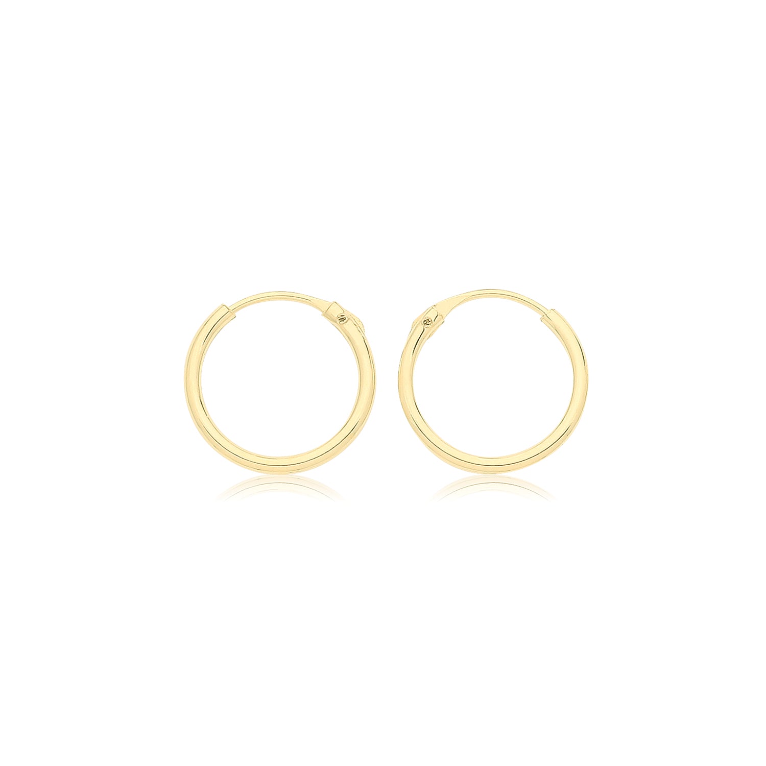 9ct Gold 8mm Sleeper Earrings - John Ross Jewellers