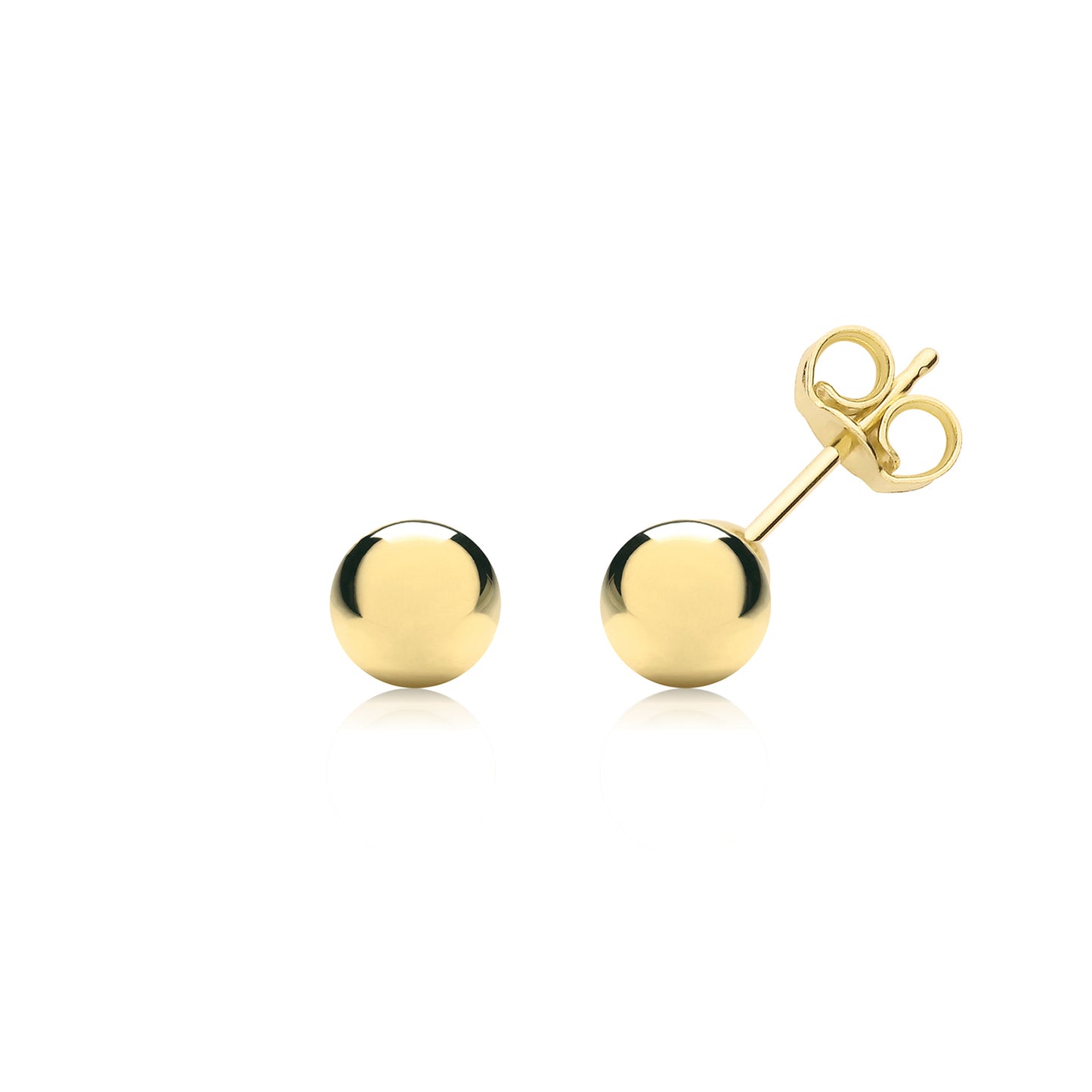 9ct Yellow Gold Ball Stud Earrings | 5mm - John Ross Jewellers