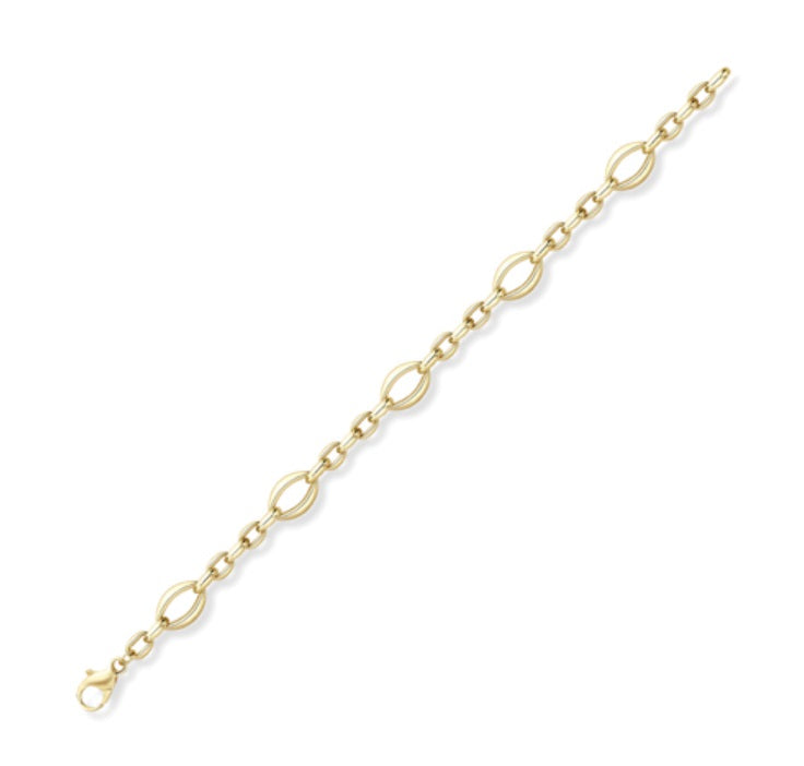 9ct Gold Fancy & Chunky Bracelet