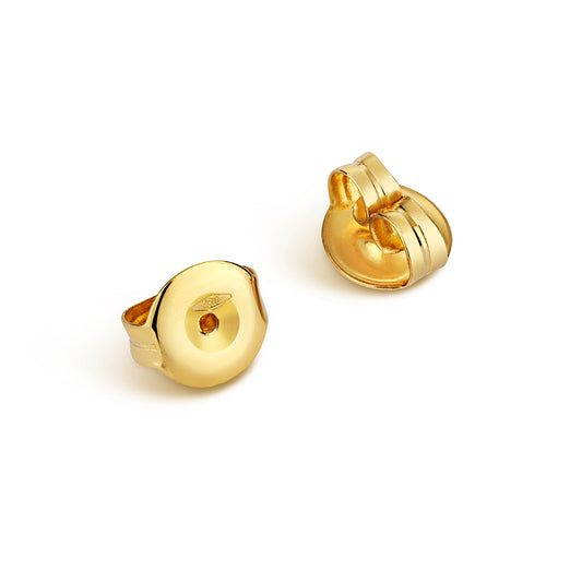 9ct Yellow Gold Butterfly Earring Backs | 7mm - John Ross Jewellers