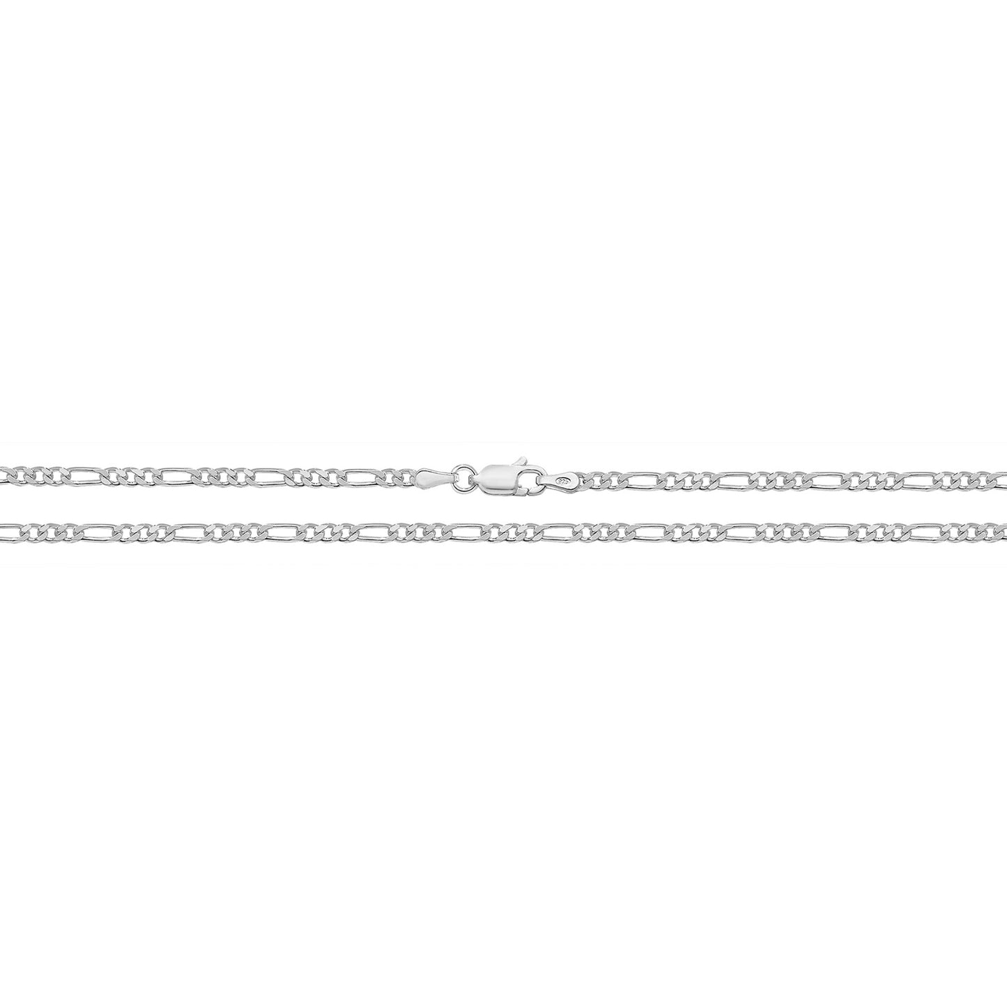 Silver 24” 1+3 Figaro Chain