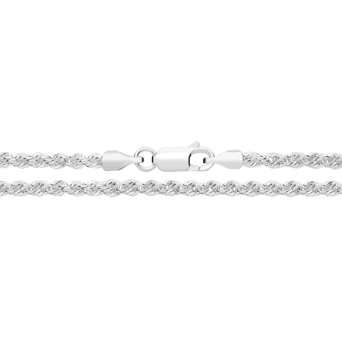 Silver Rope Bracelet - 7.5"
