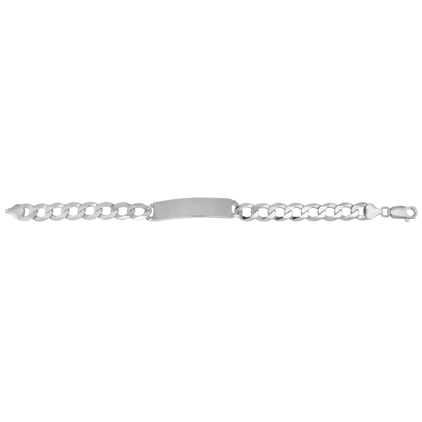 Silver Curb Identity Bracelet - 8.5" - John Ross Jewellers