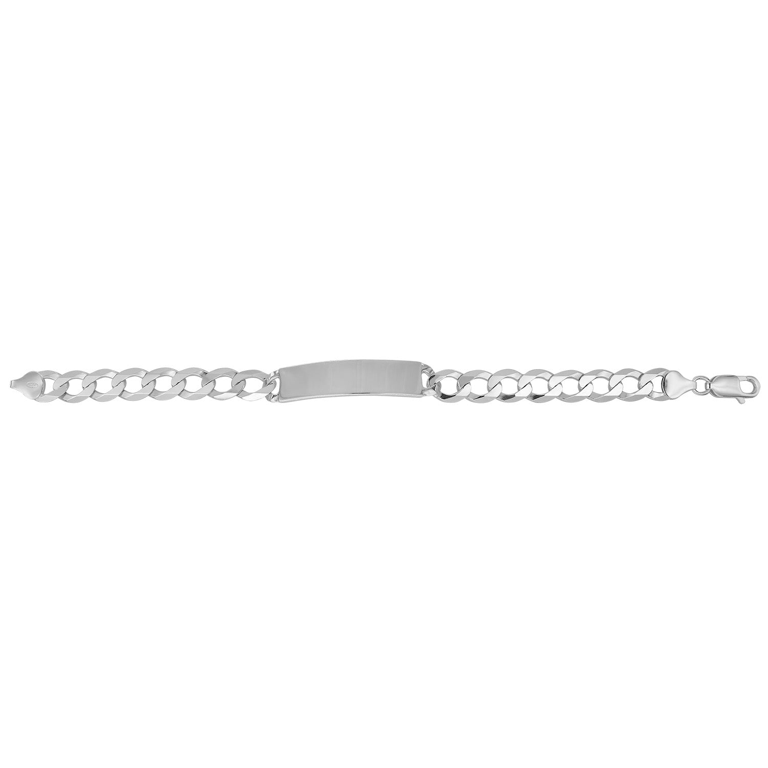 Silver Curb Identity Bracelet - 8.5" - John Ross Jewellers