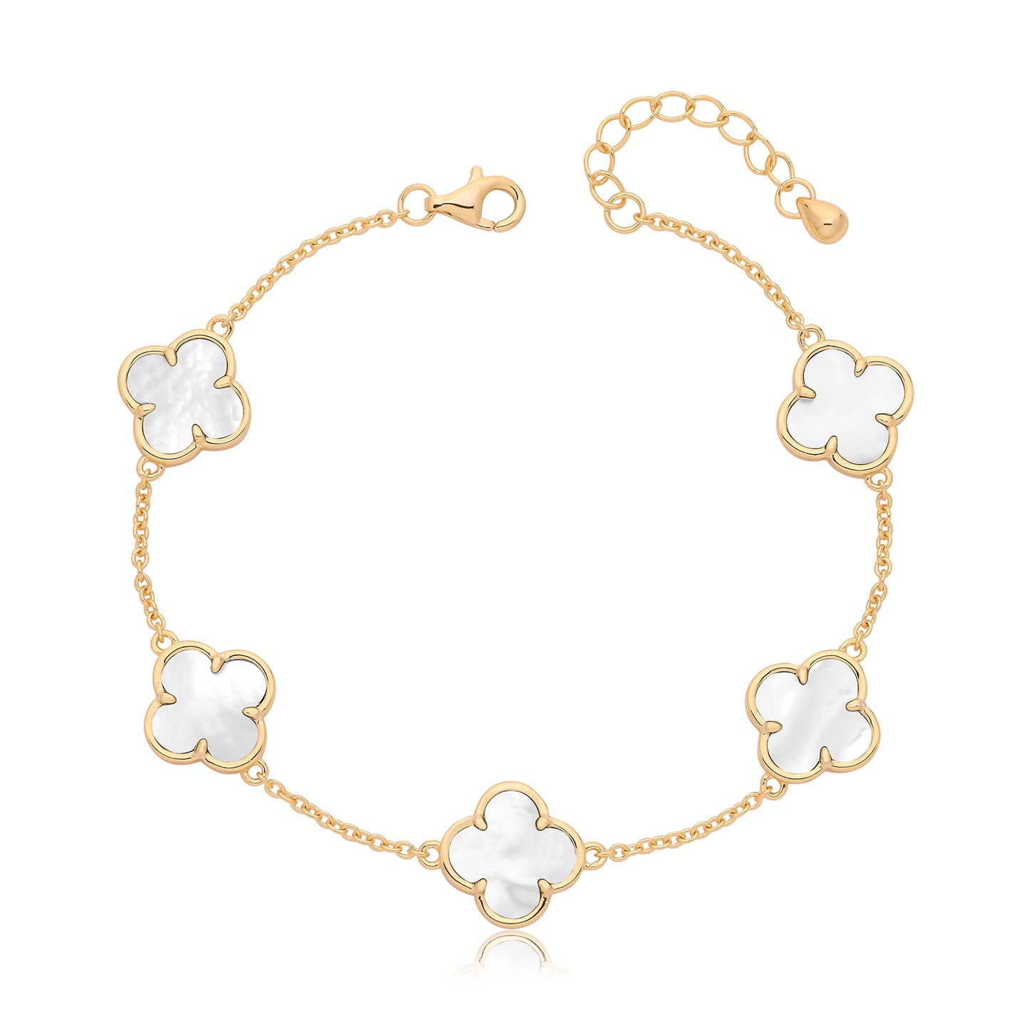 Sunshine Mother of Pearl Quatrefoil Bracelet - John Ross Jewellers