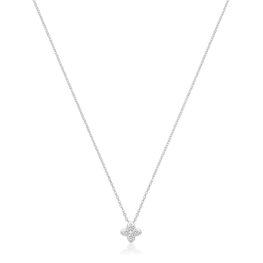 Silver CZ Louis Necklace | 9mm