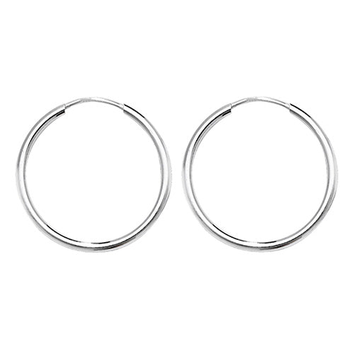 Silver 20mm Sleeper Earrings - John Ross Jewellers