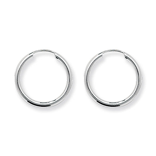 Silver 20mm Sleeper Earrings | Medium - John Ross Jewellers