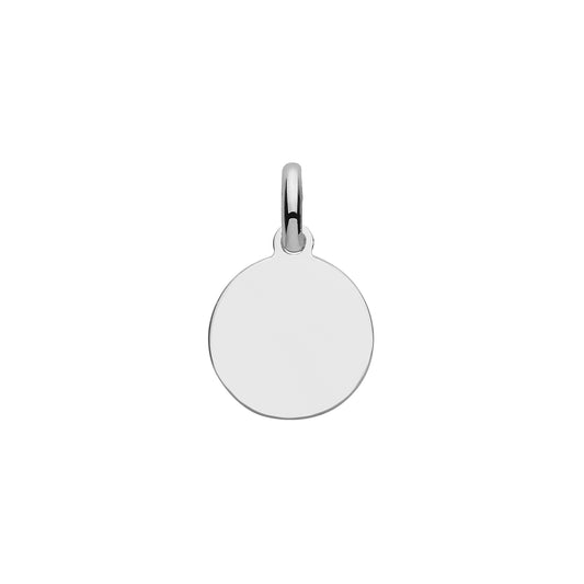 Silver Round Disc Necklace | 10mm - John Ross Jewellers