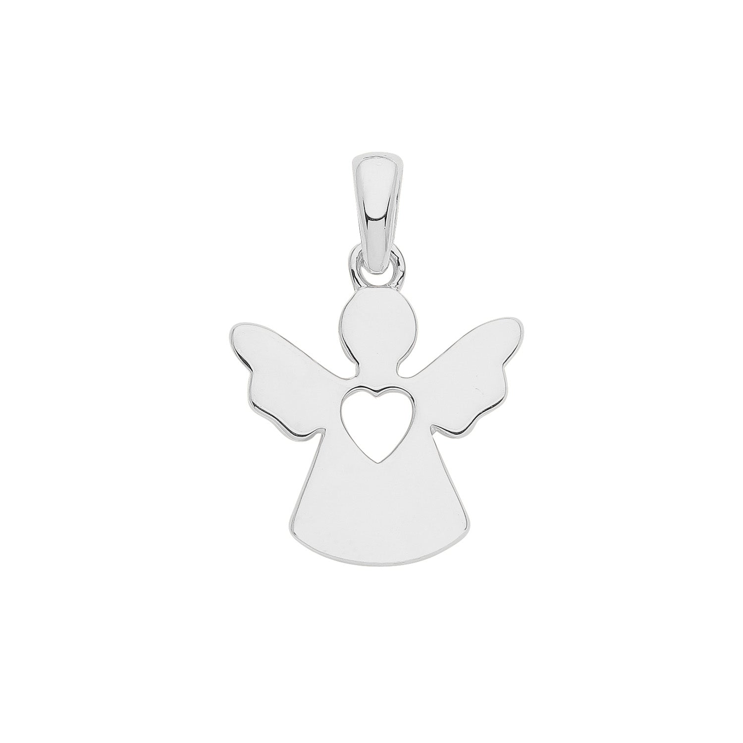 Silver Guardian Angel Necklace - John Ross Jewellers
