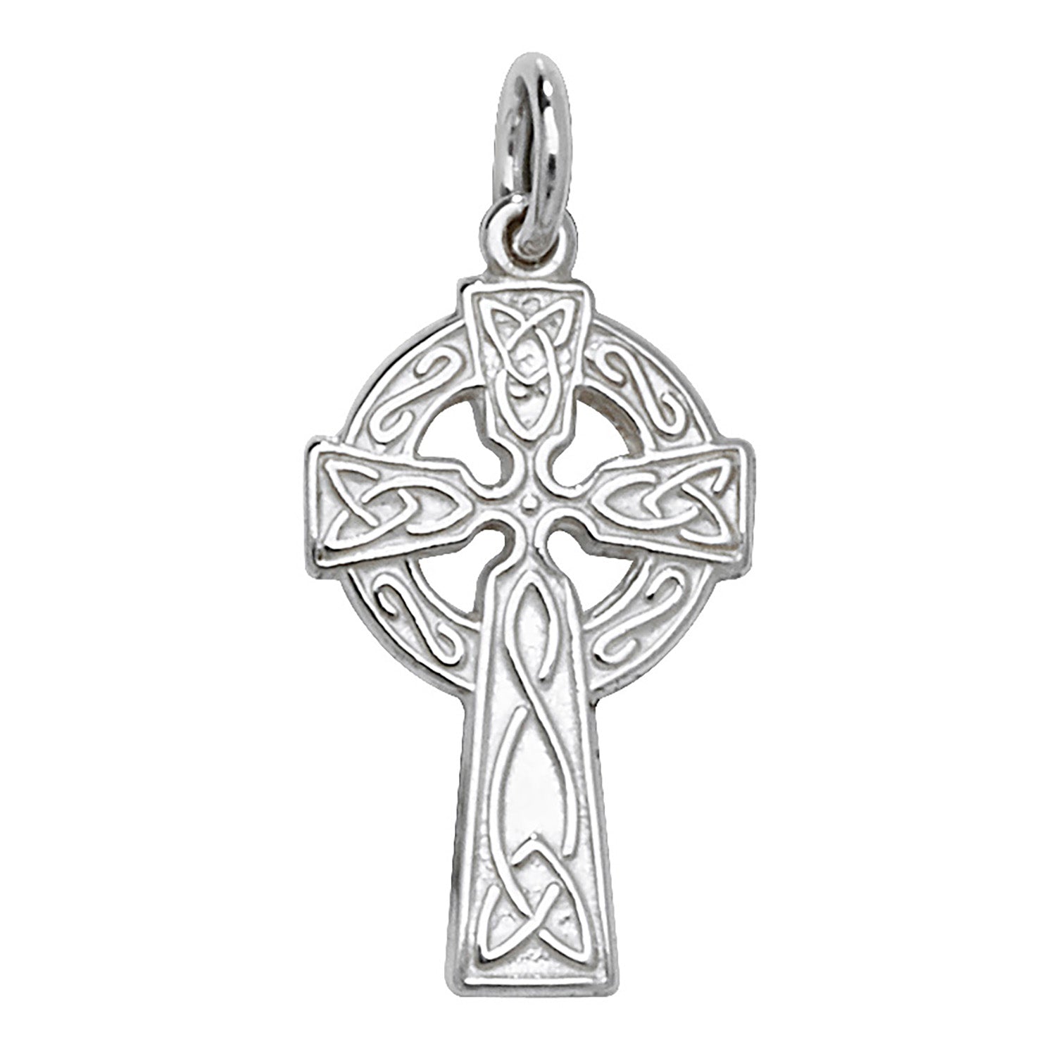 Silver Celtic Cross Necklace - Very Small - John Ross Jewellers