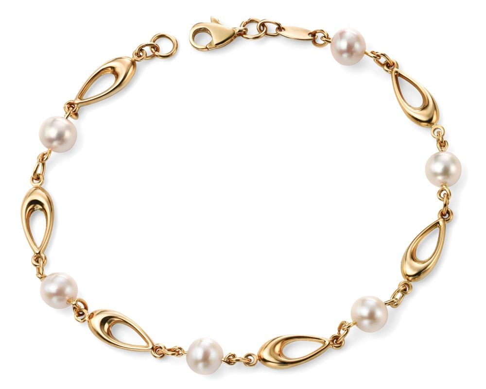 9ct Gold Freshwater Pearl Bracelet - John Ross Jewellers
