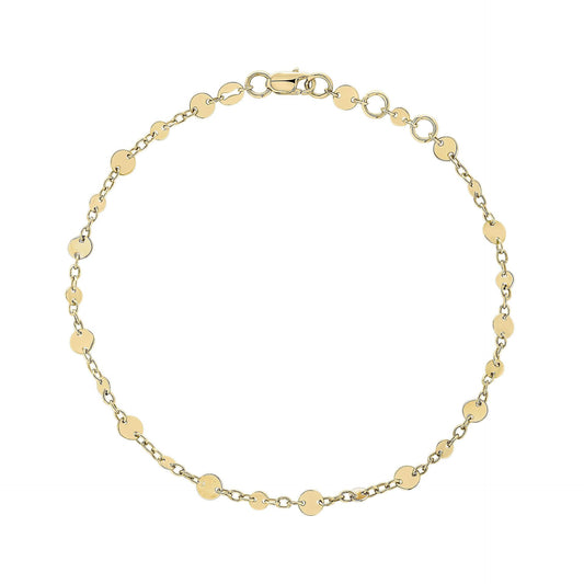 9ct Gold Discs Bracelet - John Ross Jewellers