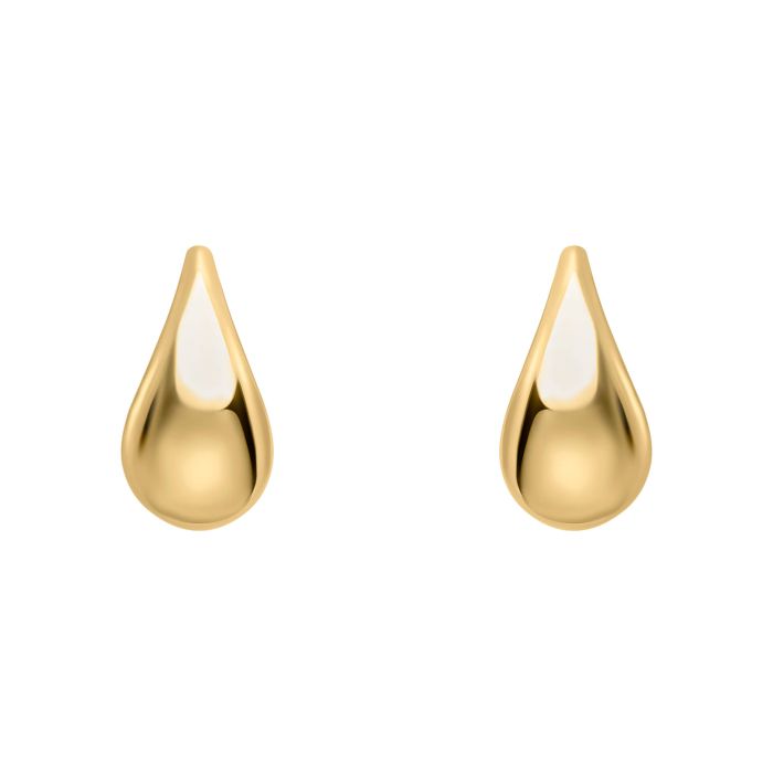 9ct Gold Teardrop Stud Earrings