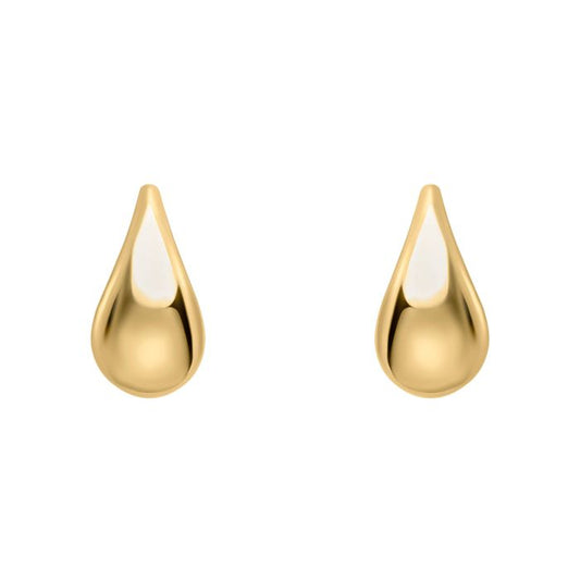 9ct Gold Teardrop Stud Earrings