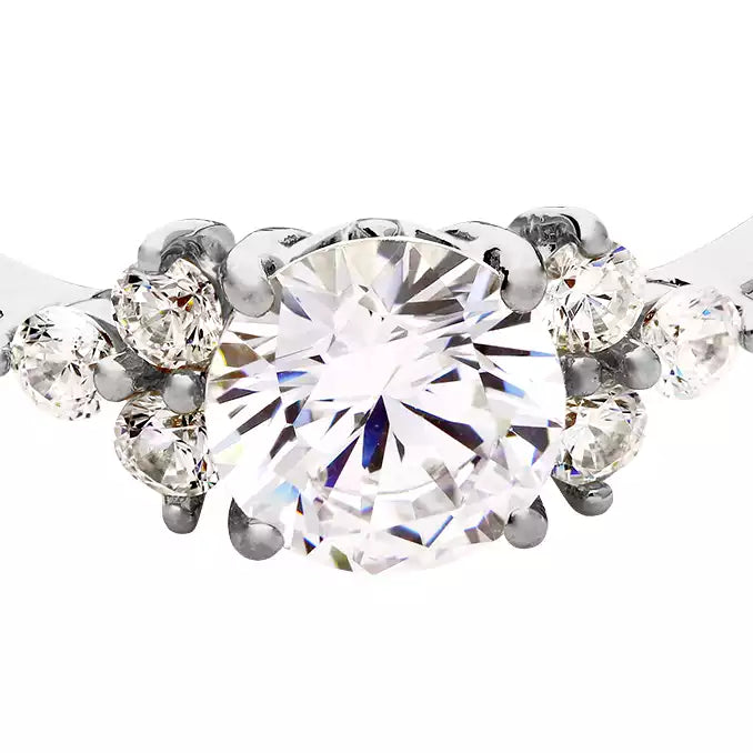 Silver Cushion CZ Promise Ring