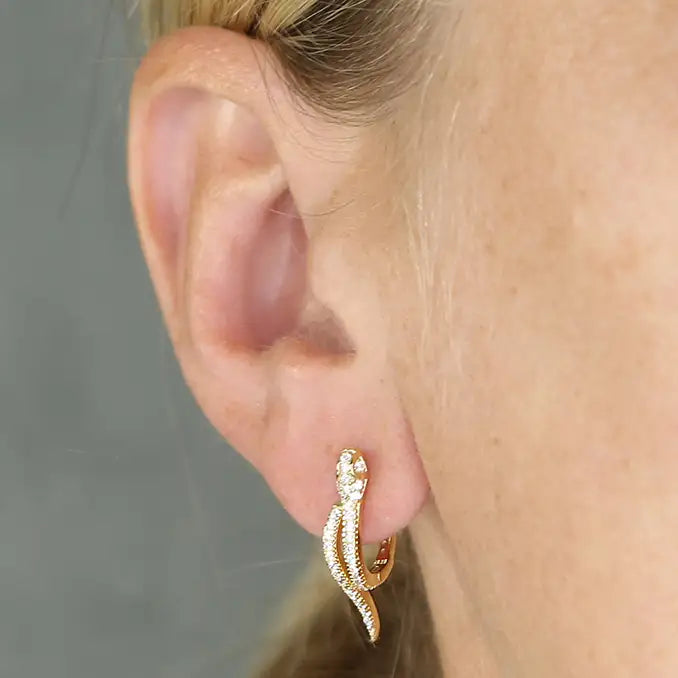 Sunshine Serpent Huggie Hoop Earrings - John Ross Jewellers