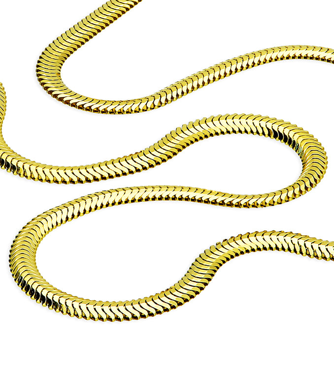 SUNSHINE Oval Snake Chain Necklace