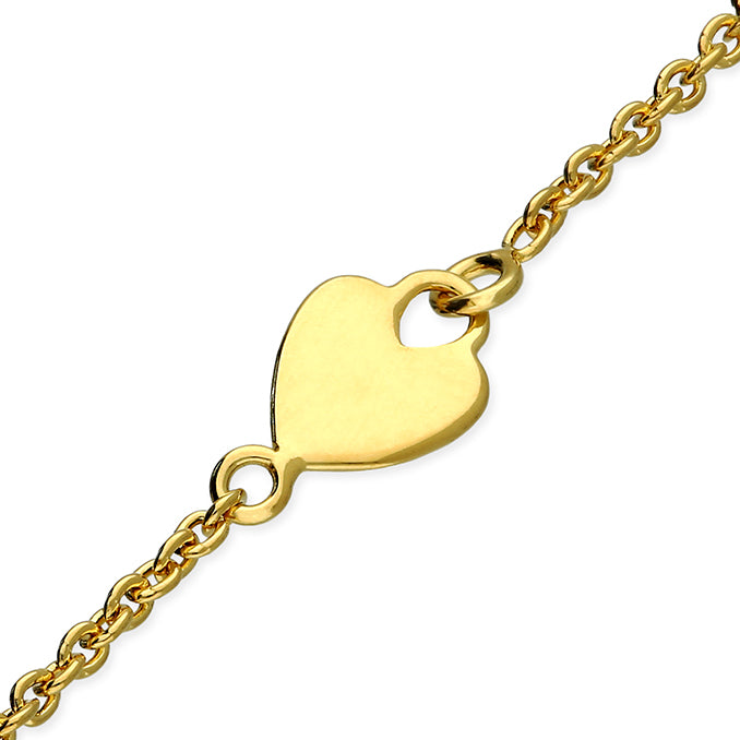 Sunshine Heart Disc Bracelet by CME featuring a silver-tone chain and a sun-shaped heart pendant, stylish jewelry accessory.