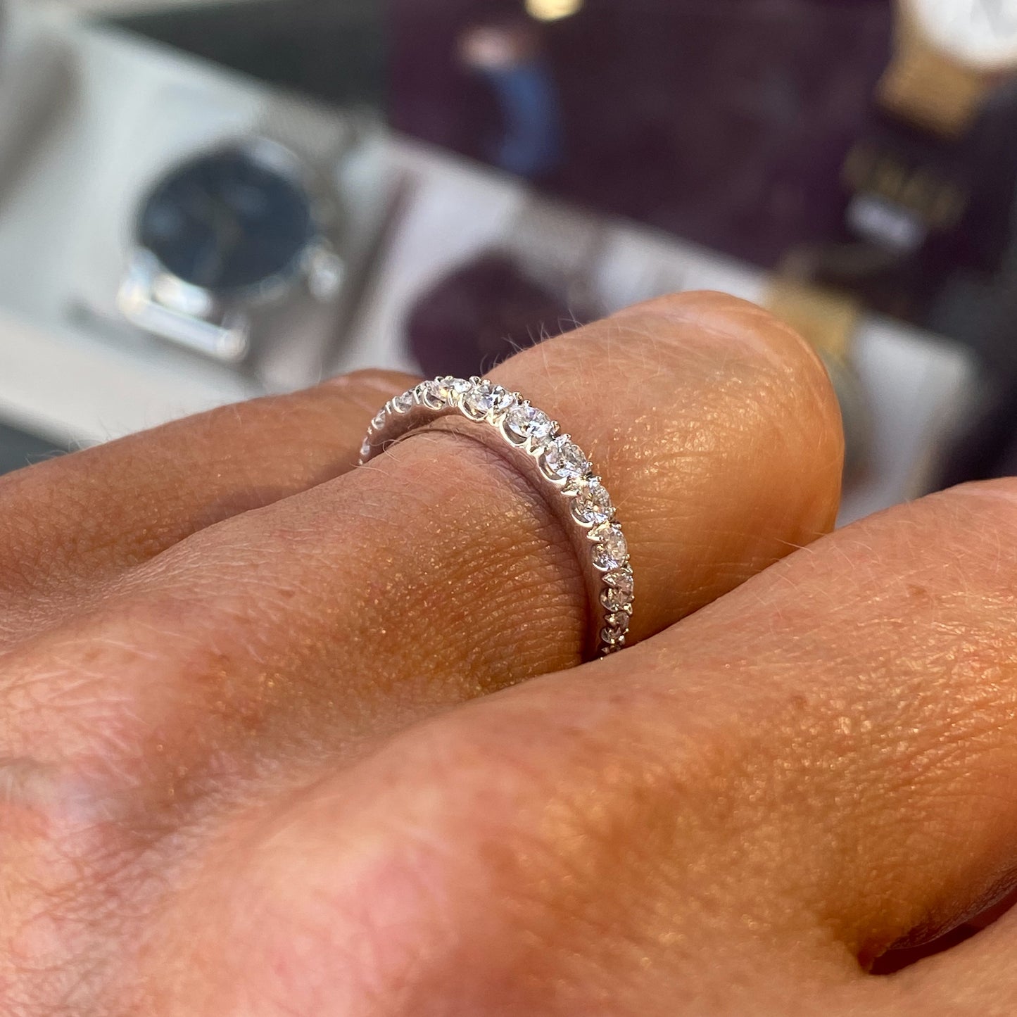 18ct White Gold Diamond Eternity Ring 0.64ct - John Ross Jewellers