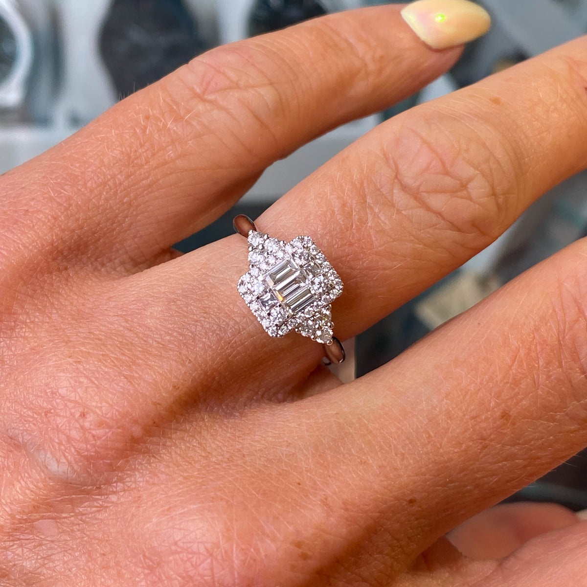 Rectangular Wedding Rings Wedding rings rectangle 60 photos - Astyledwedding.com