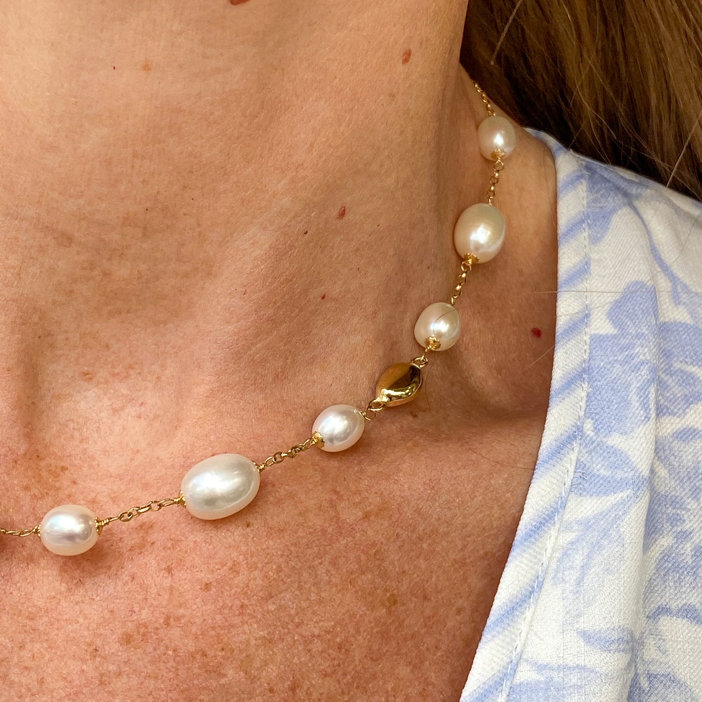 18ct Gold Freshwater Pearl Necklace - John Ross Jewellers