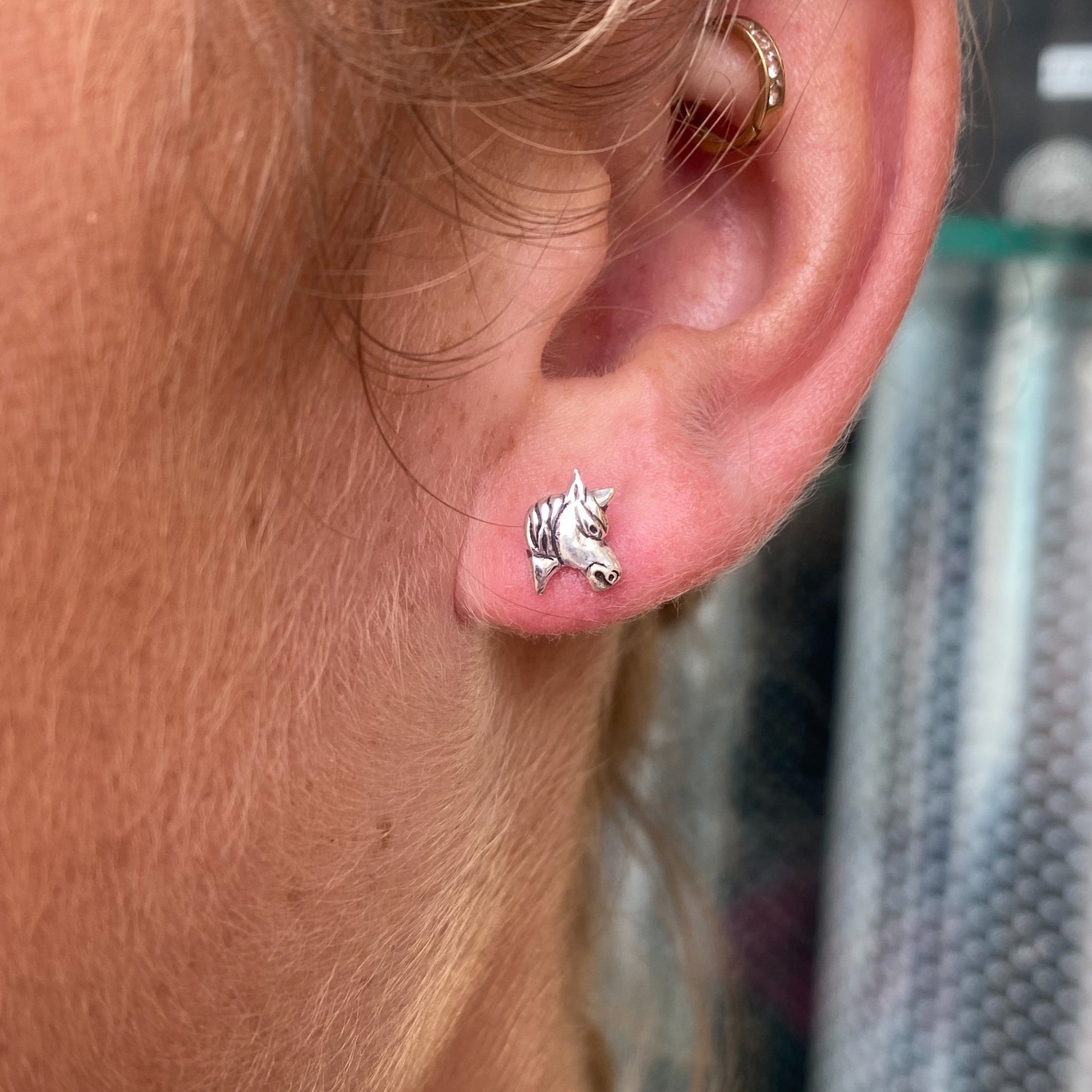 Silver Pretty Pony Stud Earrings - John Ross Jewellers