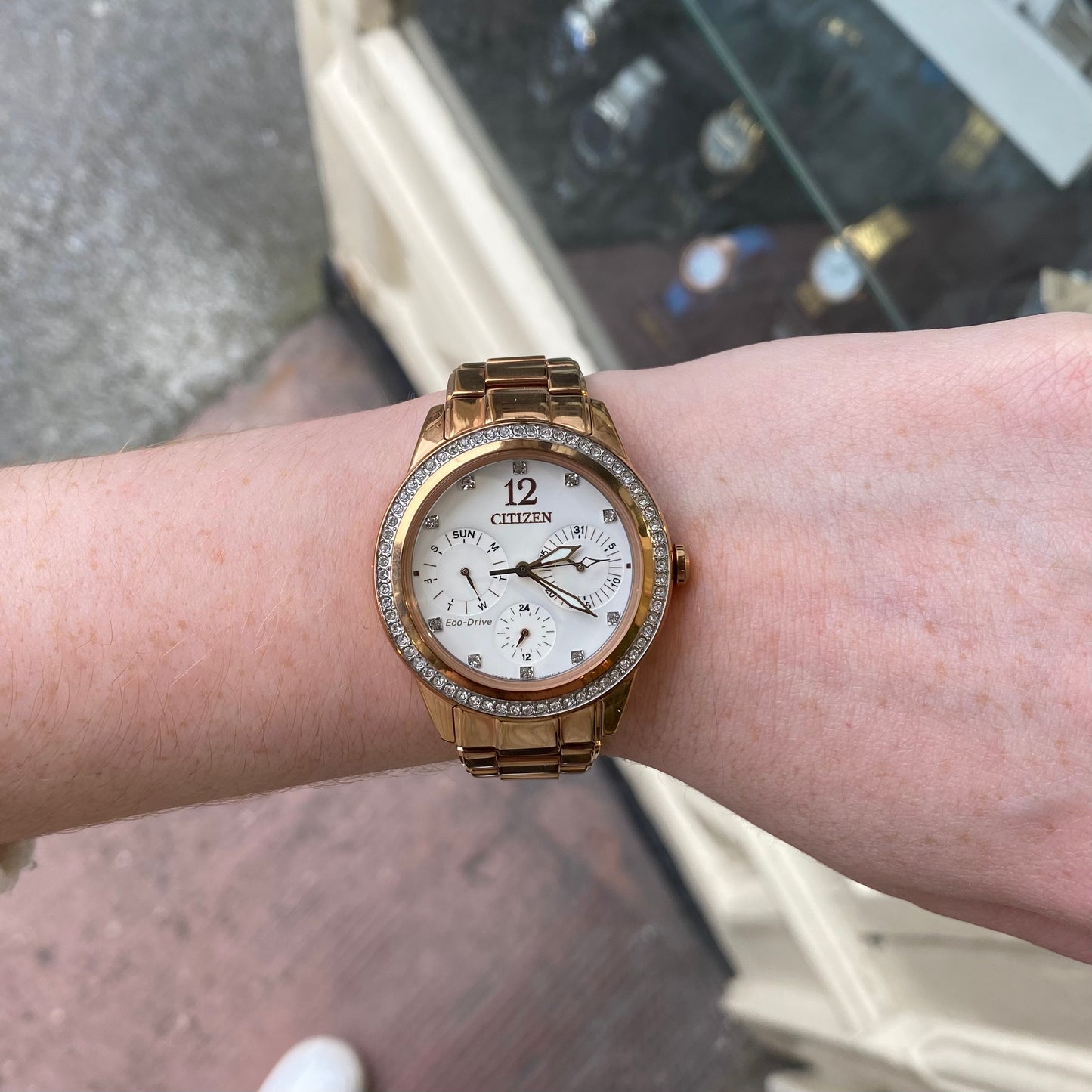 Citizen eco drive ladies watch gold online