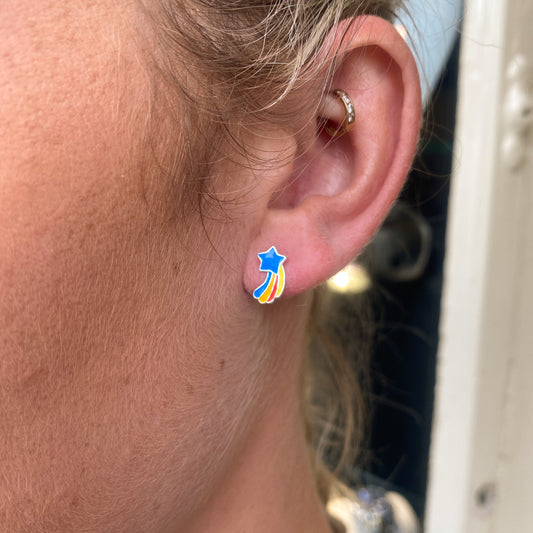 Star & Rainbow Stud Earrings - John Ross Jewellers