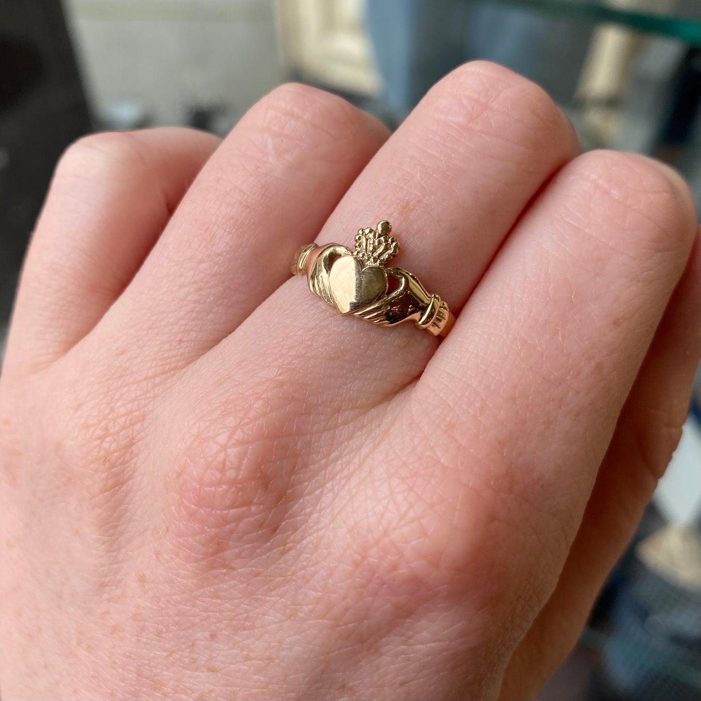 9ct Gold Claddagh Ring - John Ross Jewellers