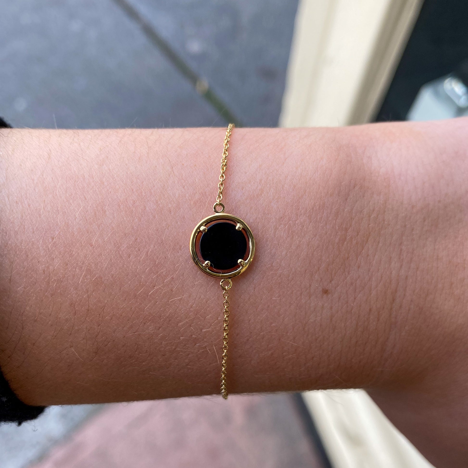 14ct Gold Onyx Bracelet - John Ross Jewellers