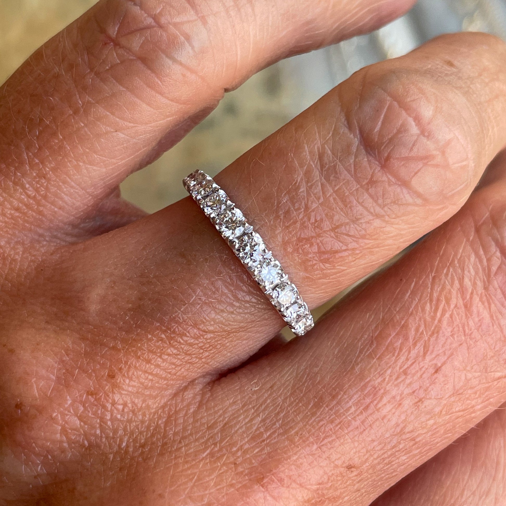 18ct White Gold Diamond Eternity Ring 0.80ct - John Ross Jewellers