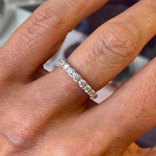 18ct White Gold Diamond Eternity Ring 0.64ct - John Ross Jewellers