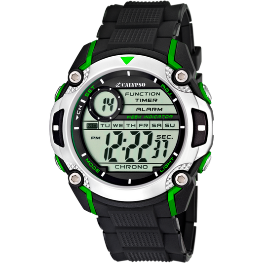 Q&Q Calypso Gents Digital Watch | Green