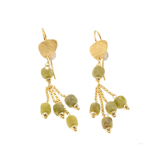 Baroque Drop Earrings | Aras | Jade