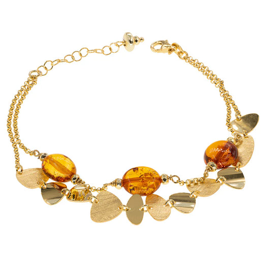 Baroque Bracelet | Clio | Amber