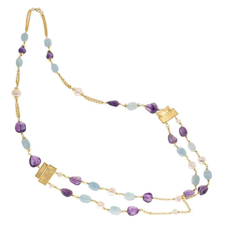Baroque Necklace | Istro | Amethyst - John Ross Jewellers
