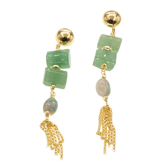 Baroque Drop Earrings | Istro | Jade