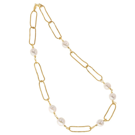 Baroque Necklace | Marsia | Freshwater Pearl