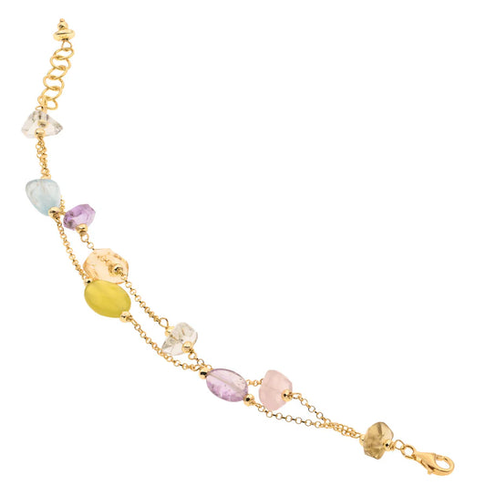Baroque Double Bracelet | Lefkada | Mixed Quartz - John Ross Jewellers