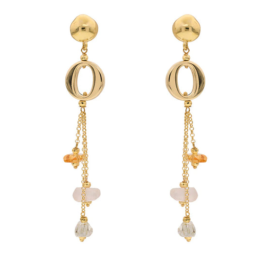 Baroque Drop Earrings | Lefkada | Mixed Quartz - John Ross Jewellers