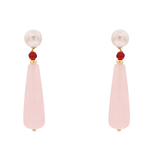 Baroque Drop Earrings | Oia | Pearl & Quartz - John Ross Jewellers