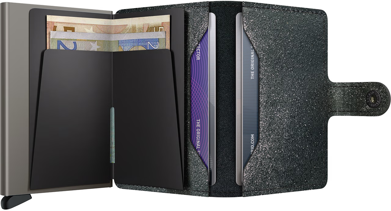 SECRID Miniwallet Stars Black - John Ross Jewellers