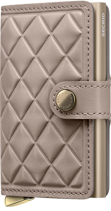SECRID Premium Miniwallet Diamond Emboss Chalk - John Ross Jewellers