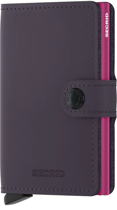 SECRID Miniwallet Matte Dark Purple & Fuchsia - John Ross Jewellers
