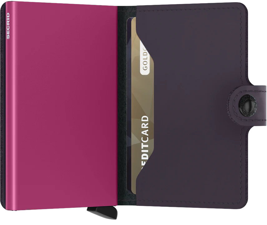 SECRID Miniwallet Matte Dark Purple & Fuchsia - John Ross Jewellers