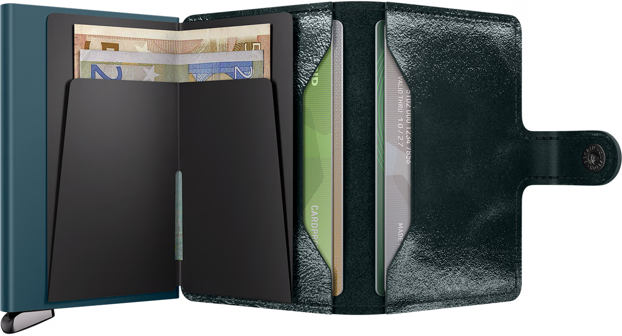 SECRID Premium Miniwallet + Naplak Bottle Green - John Ross Jewellers