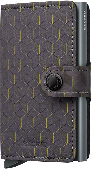 SECRID Miniwallet Optical Grey-Yellow - John Ross Jewellers