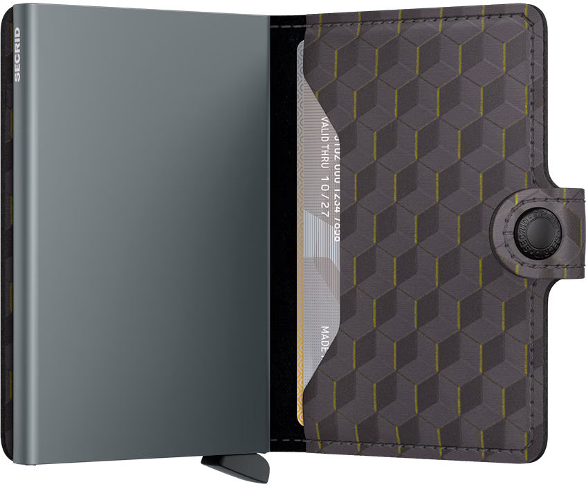 SECRID Miniwallet Optical Grey-Yellow - John Ross Jewellers